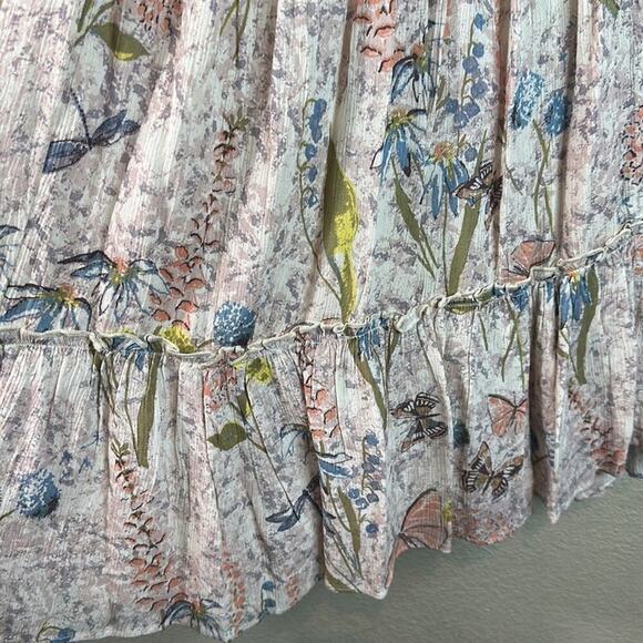 Kimchi Blue Sleeveless Mesh Floral Print Mini Dress - Picture 7 of 12